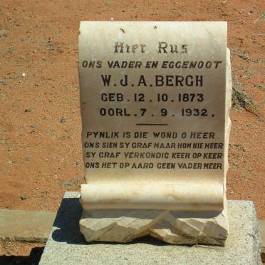 BERGH W.J.A. 1873-1932