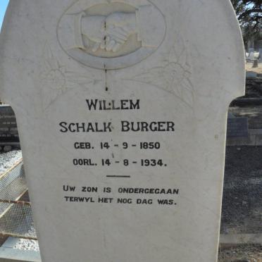 BURGER Willem Schalk 1850-1934