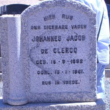 CLERCQ Johannes Jacob, de 1862-1961