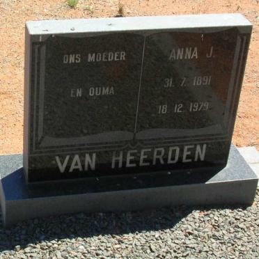HEERDEN Anna J., van 1891-1979