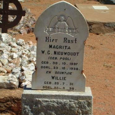 NIEUWOUDT W.G. Geb.POOL 1897-1938 , NIEUWOUDT Willie 1931-1938