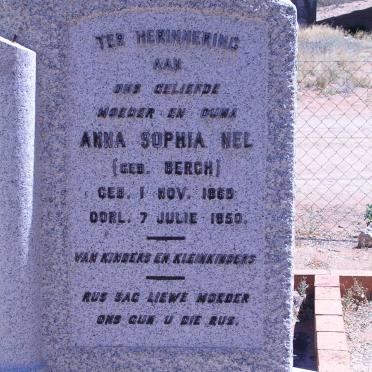 NEL Anna Sophia geb. BERGH 1869-1950