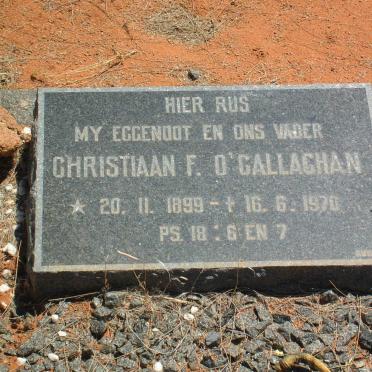 O’GALLAGHAN Christiaan F. 1899-1970