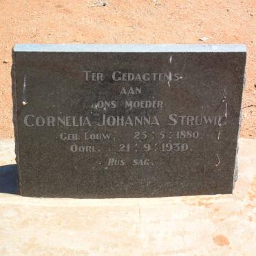 STRUWIG Cornelia Johanna geb. LOUW 1880-1930