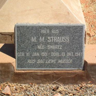 STRAUSS M.M. geb. SWARTZ 1901-1947
