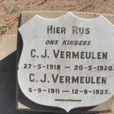 VERMEULEN G.J. 1911-1925 :: C.J. 1918-1920