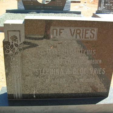 VRIES Stephina A.C., de 1880-1960