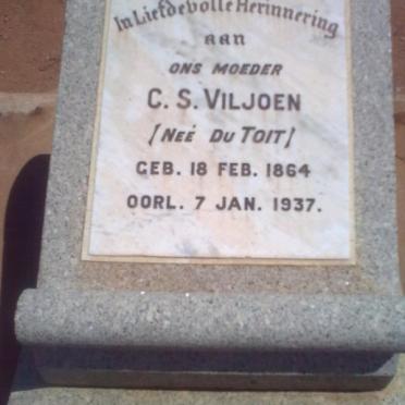 VILJOEN C.S. nee DU TOIT 1864-1937
