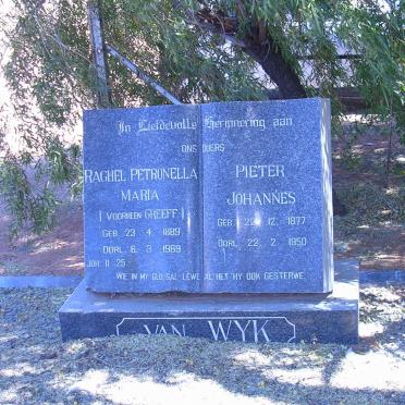 WYK Pieter Johannes 1877-1950 &amp; Rachel Petronella GREEFF 1889-1969