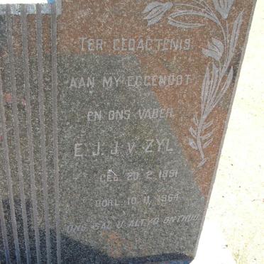 ZYL E.J.J., van 1891-1964