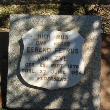 ZYL Berend Petrus, van 1878-1954