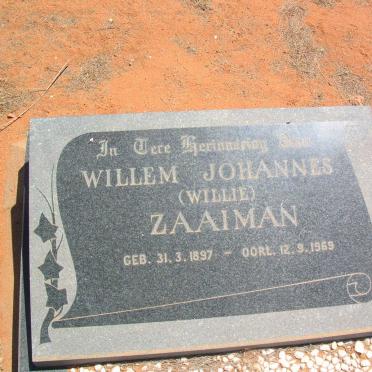 ZAAIMAN Willem Johannes 1897-1969