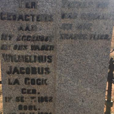 COCK Wilhelmus Jacobus, la 1862-1934