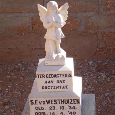 WESTHUIZEN S.F., v.d. 1934-1940