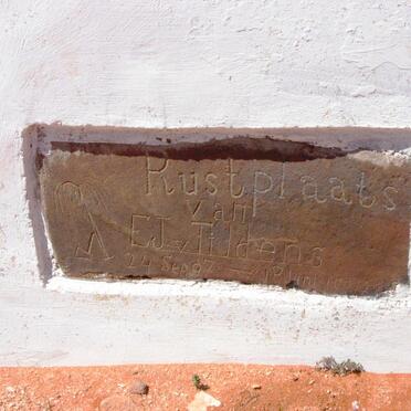 TIDDENS E.J., van 1897-1904