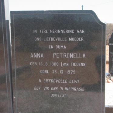 BURGER Johannes Adriaan 1913-1971 &amp; Anna Petronella VAN TIDDENS 1908-1979
