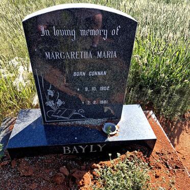 BAYLY Margaretha Maria nee CONNAN 1902-1981