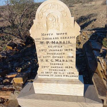 MARAIS W.P. 1896-1918 :: MARAIS H.K.G. 1896-1918