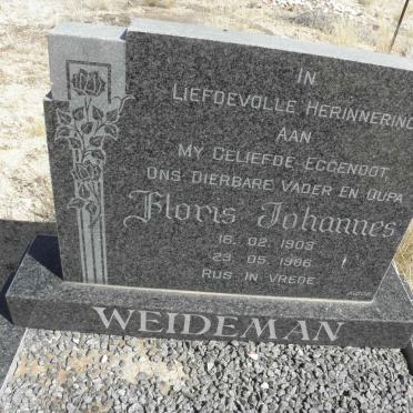 WEIDEMAN Floris Johannes 1903-1986