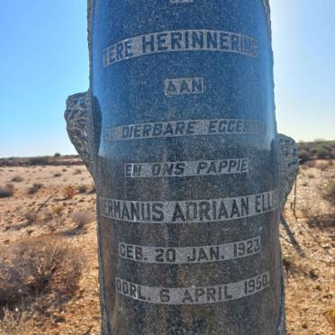 ELLIS Hermanus Adriaan 1923-1950