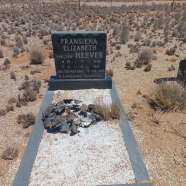 HEEVER Fransiena Elizabeth, van den 1948-1951
