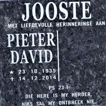 JOOSTE Pieter David 1935-2014