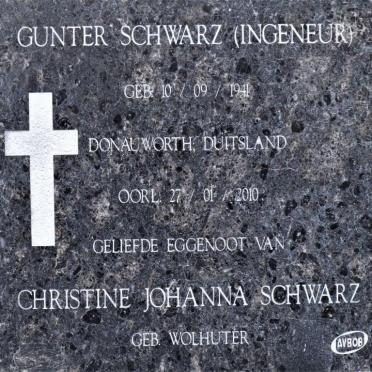 SCHWARZ Gunter 1941-2010