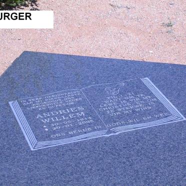 BURGER Andries Willem 1914-2005