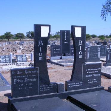 BLOM Petrus Francois 1912-1974, BLOM Jacobus Ernestus 1945-1977