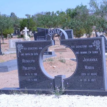 BOTHA Rudolph Philippus 1918-1996 &amp; Johanna Maria LE ROUX 1927-