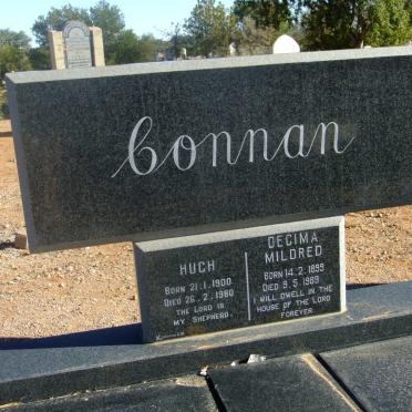 CONNAN Hugh 1900-1980 &amp; Decima Mildred 1899-1989