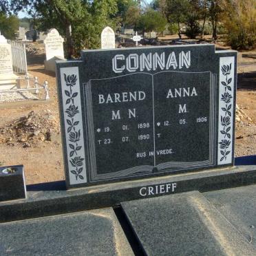 CONNAN Barend M.N. 1898-1990 &amp; Anna M. 1906-
