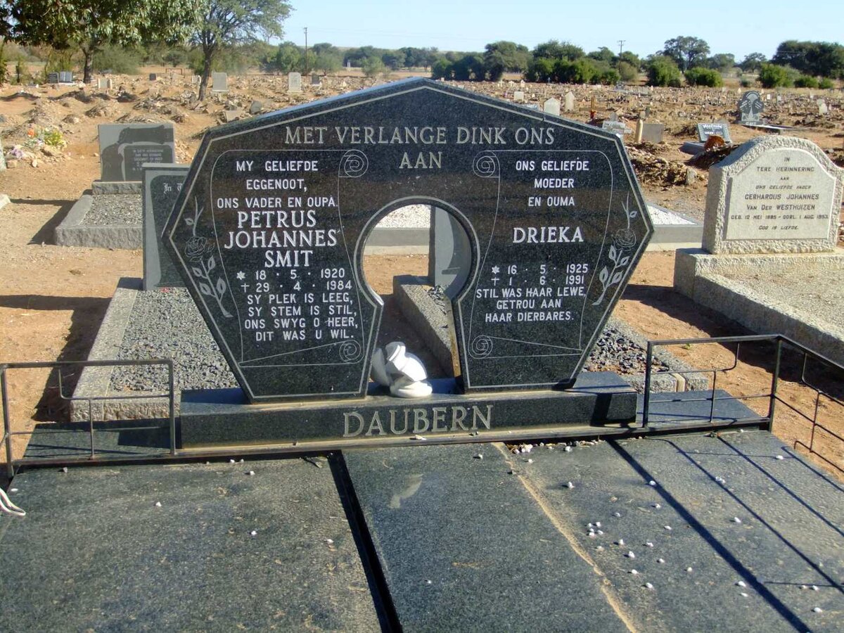 DAUBERN Petrus Johannes Smit 1920-1984 &amp; Drieka 1925-1991