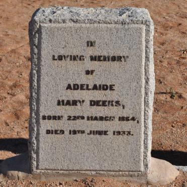 DEEKS Adelaide Mary 1864-1933