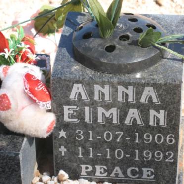 EIMAN Anna 1906-1992
