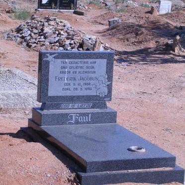 FAUL Frederik Jacobus 1968-1990