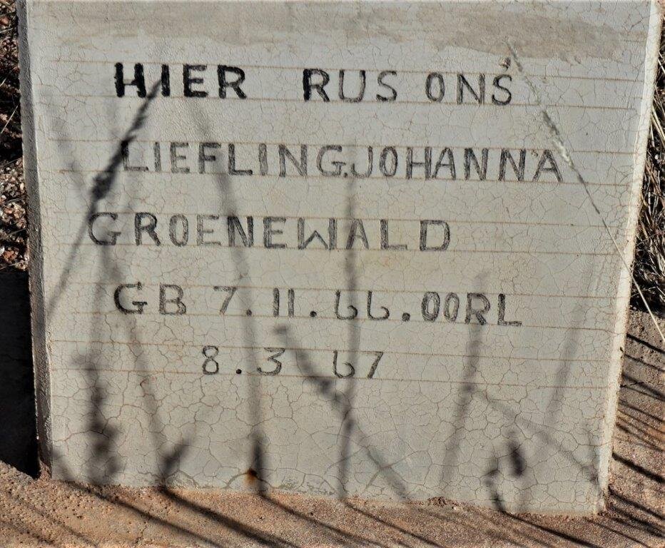 GROENEWALD Johanna 1966-1967