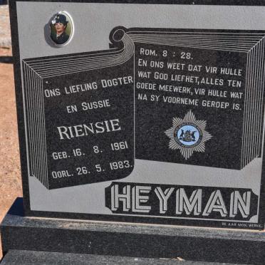 HEYMAN Riensie 1961-1983