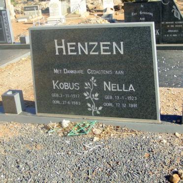 HENZEN Kobus 1917-1983 &amp; Nella 1923-1991