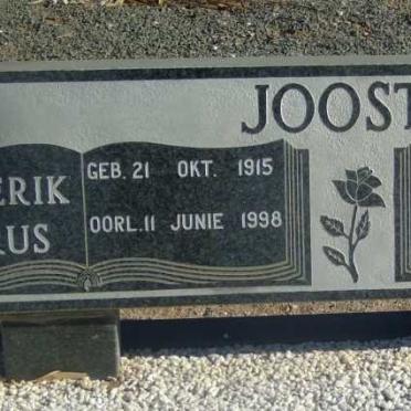 JOOSTE Frederik Petrus 1915-1998 &amp; Freda Josephine 1926-1983