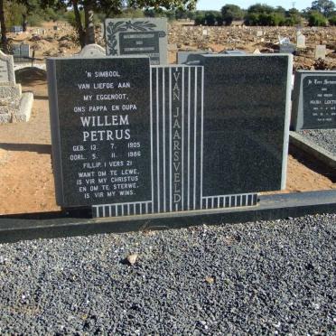 JAARSVELD Willem Petrus, van 1905-1986