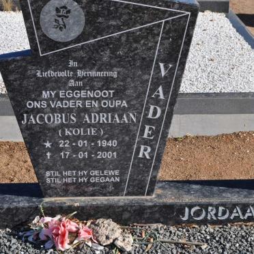 JORDAAN Jacobus Adriaan 1940-2001