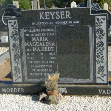 KEYSER Maria Magdalena nee MAJIEDT 1938-1989