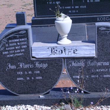 KOTZE Jan Floris Hugo 1918-1986 &amp; Judith Catharina Elizabeth LINTVELT 1924-