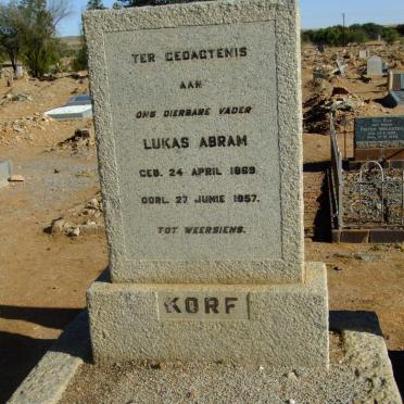 KORF Lukas Abram 1869-1957