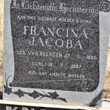 KNIGHT Francina Jacoba nee VAN HEERDEN 1883-1967
