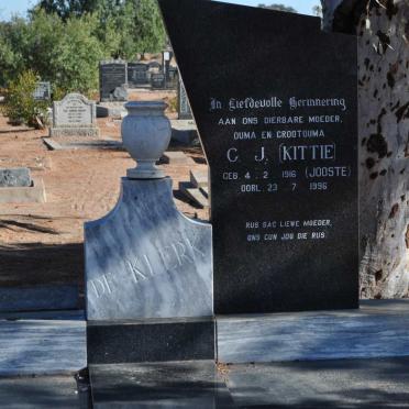 KLERK C.J., de nee JOOSTE 1916-1996