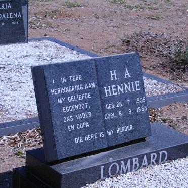 LOMBARD H.A. 1905-1988