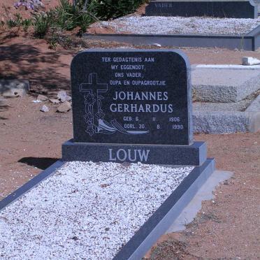 LOUW Johannes Gerhardus 1906-1990