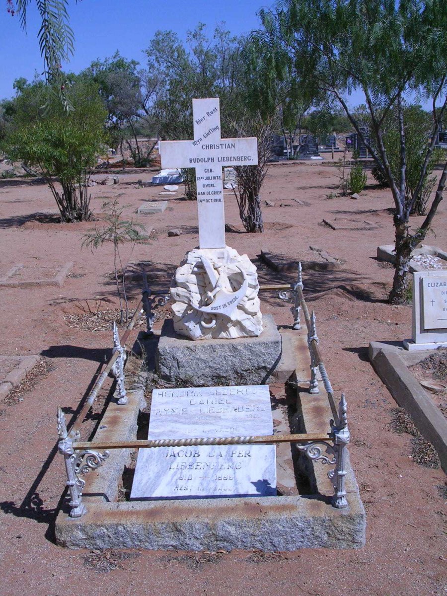 LIEBENBERG Christian Rudolph 1872-1918, LIEBENBERG Hendrik Albertus Daniel, LIEBENBERG Jacob Casper 1910-1995